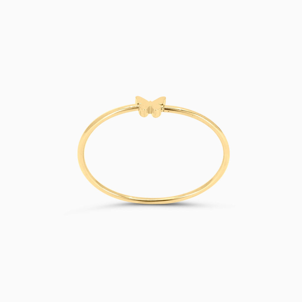 Women's Bracelet 10K Gold Butterfly Bangle Bracelet Pochy Jewelry in Miami