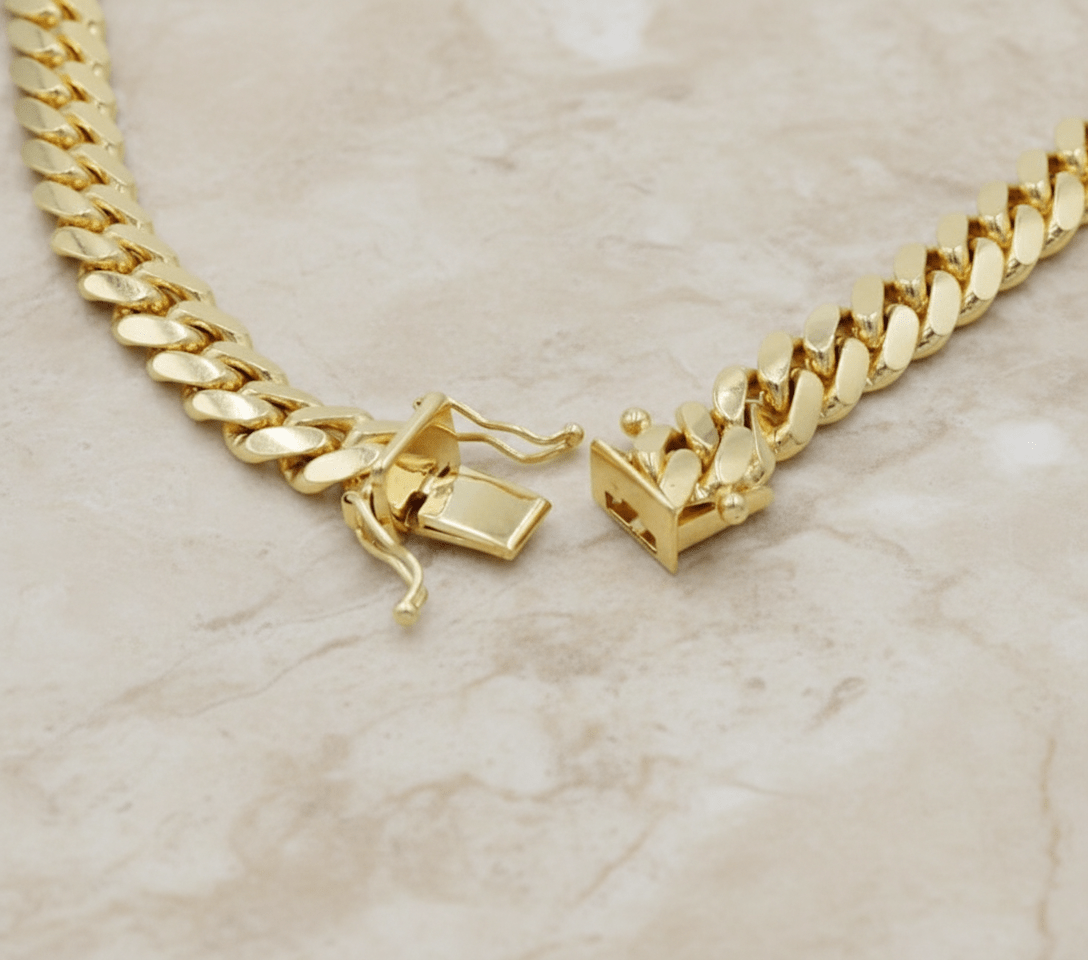 4mm Solid Machine - Made Cuban Link Chain – Gold - Machine - made Cuban Link Necklace - Laurita Jewelry