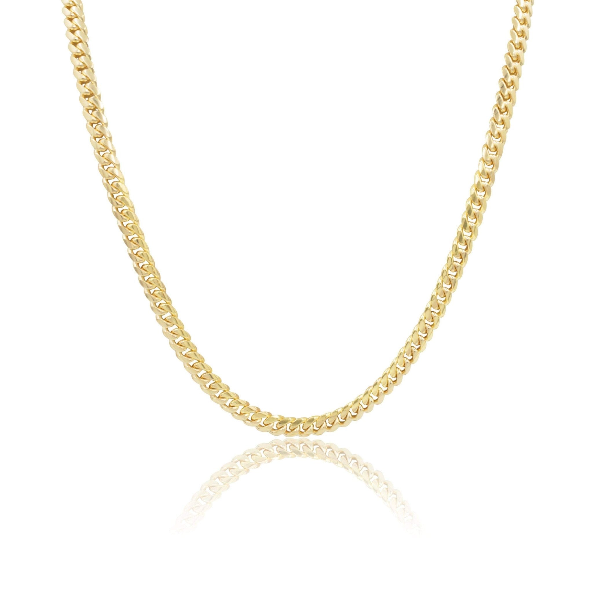 6mm Solid Machine - Made Cuban Link Chain – Gold - Machine - made Cuban Link Necklace - Laurita Jewelry