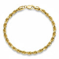10K Yellow Gold Rope Bracelet - Men's Bracelet - Laurita Jewelry