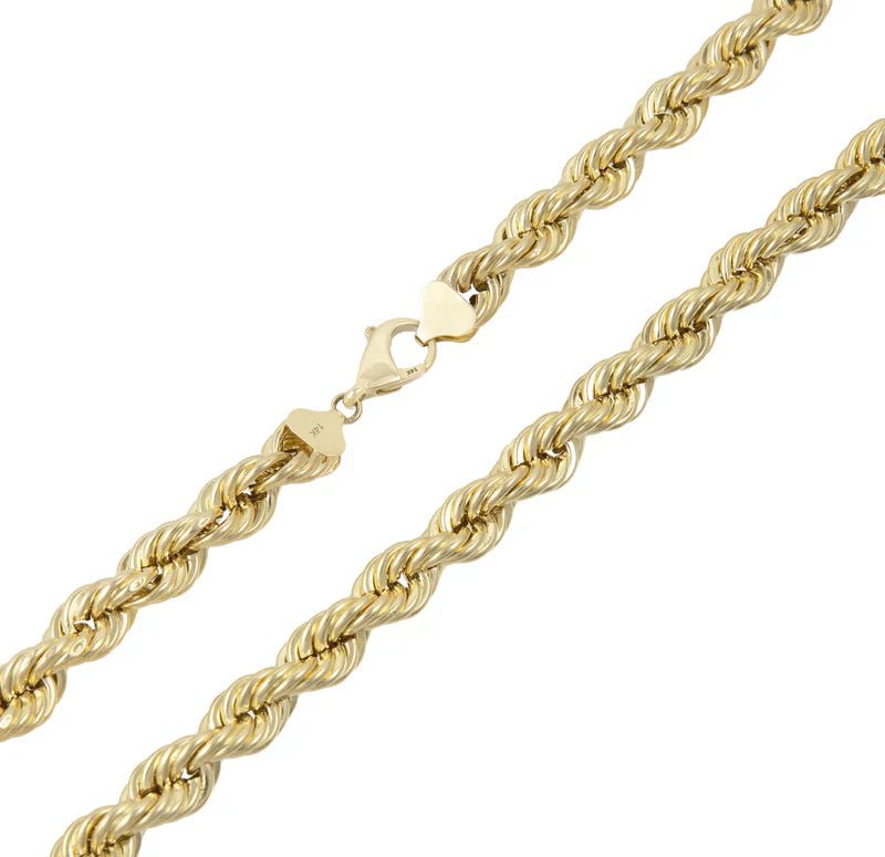 Rope Chain Hallow in 10K Gold - Necklace - Laurita Jewelry